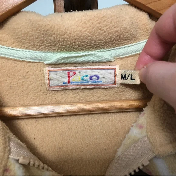 Paco Floral Fleece Zip-Up Sweater Jacket - Picture 3 of 7